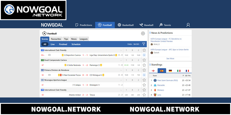 Nền tảng cập nhật kết quả Tennis, Quần vợt và Esports